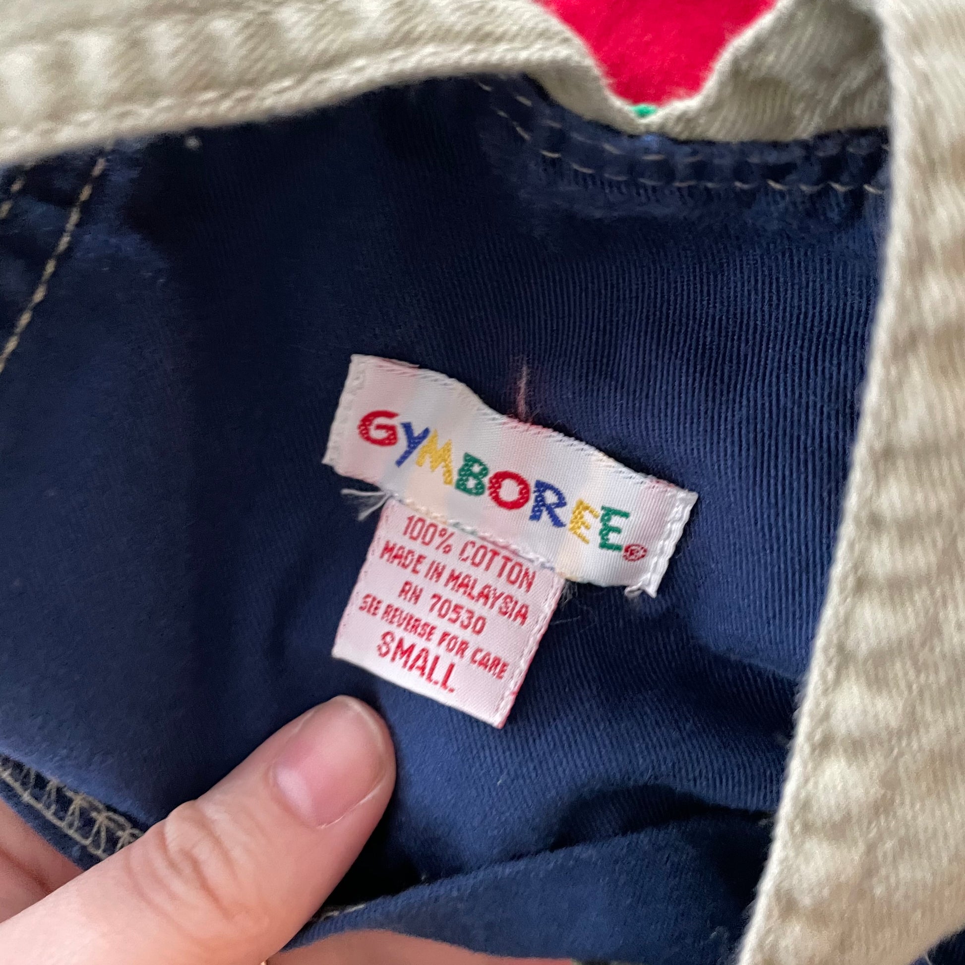 Gymboree Tan Patch Overalls - Yellow Clover Vintage Kids Clothes