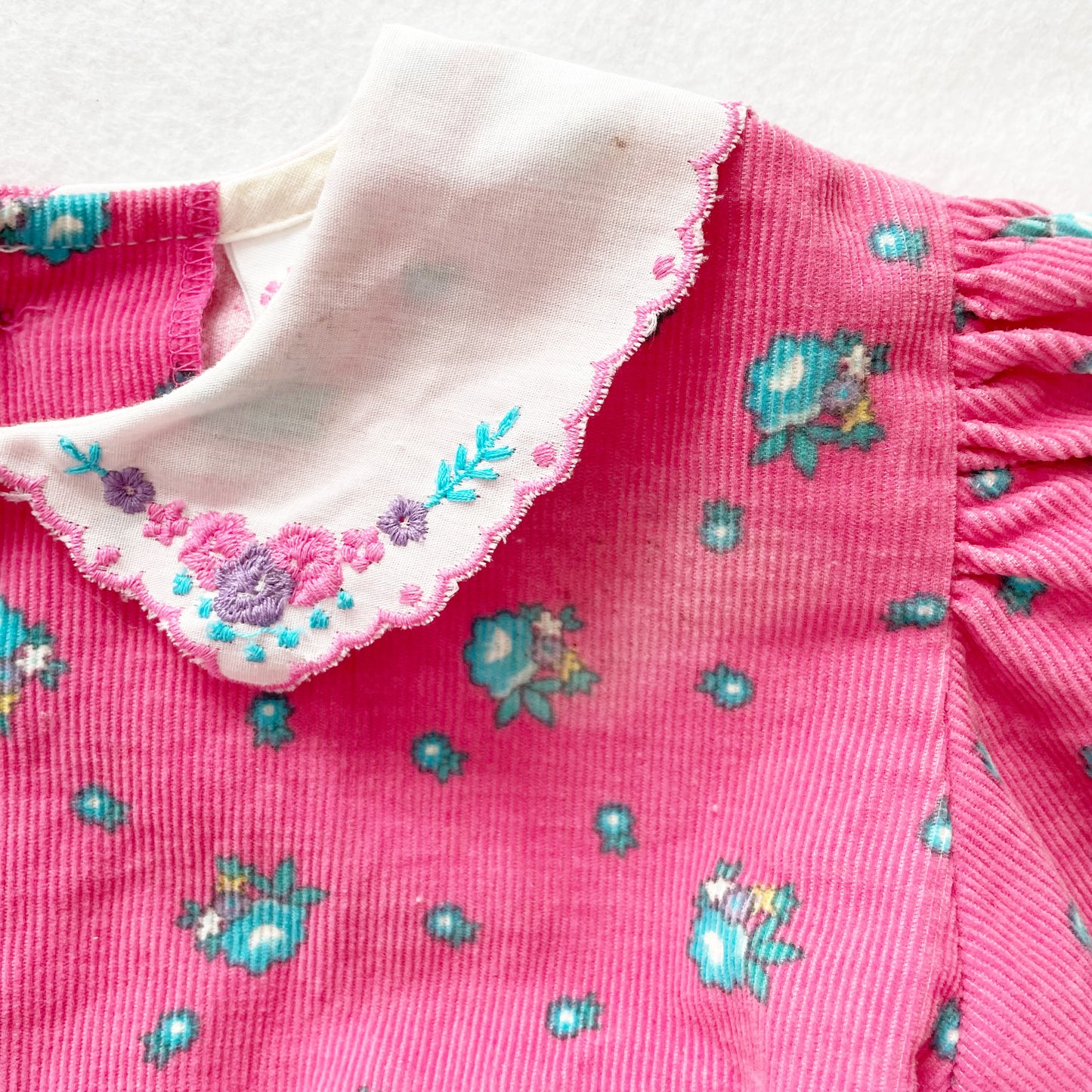 OshKosh Cord Floral Collared Dress