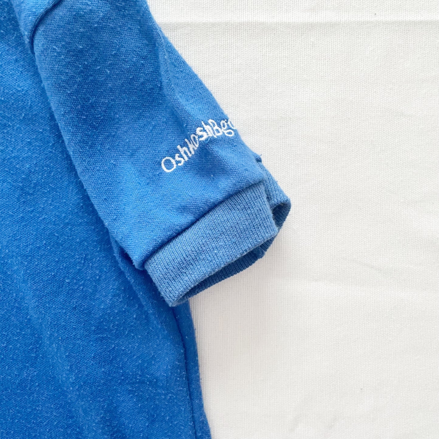 OshKosh Royal Blue Polo Shirt - Yellow Clover Vintage Kids Clothes