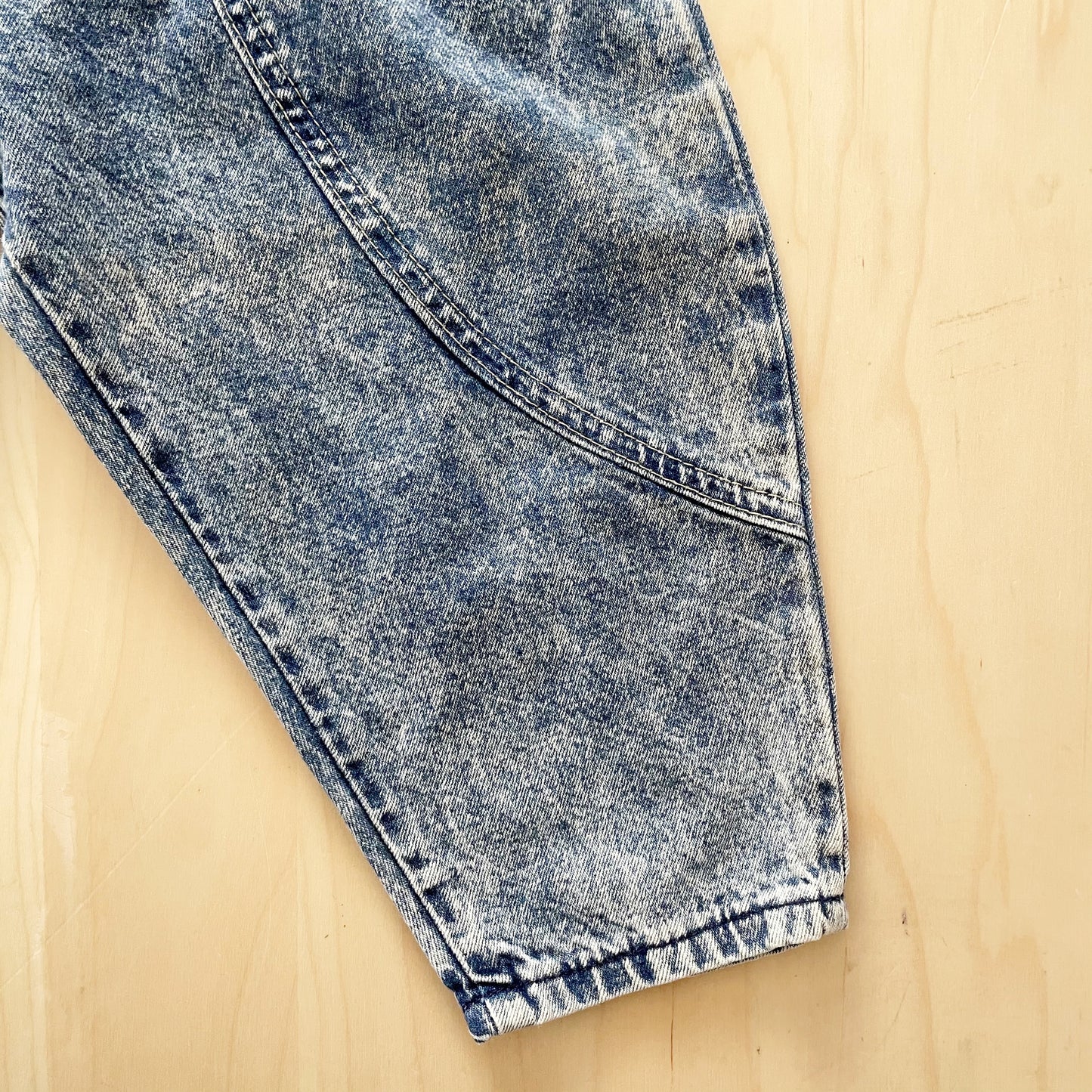 OshKosh Acid Wash Bubble Overalls - Yellow Clover Vintage Kids Clothes