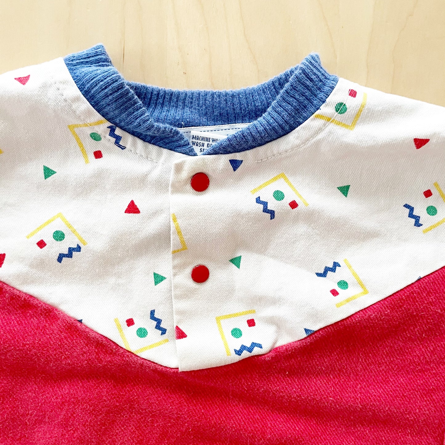 Vintage OshKosh Red Geo Print Sweatshirt