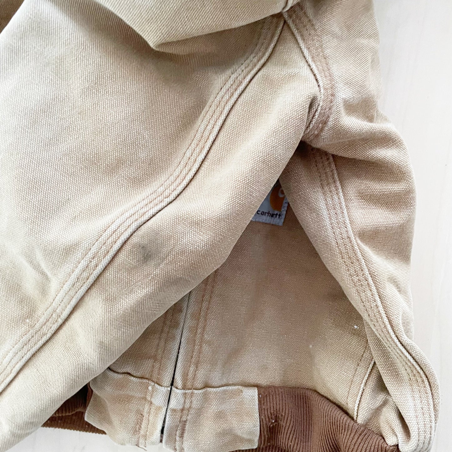 Carhartt Tan Work Coat - Yellow Clover Vintage Kids Clothes
