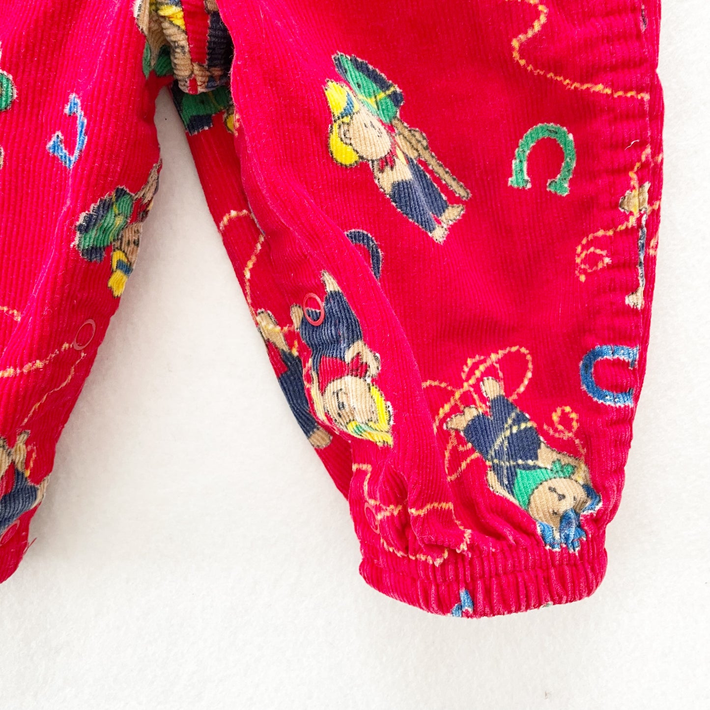 OshKosh Cowboy Bears Overalls - Yellow Clover Vintage Kids Clothes