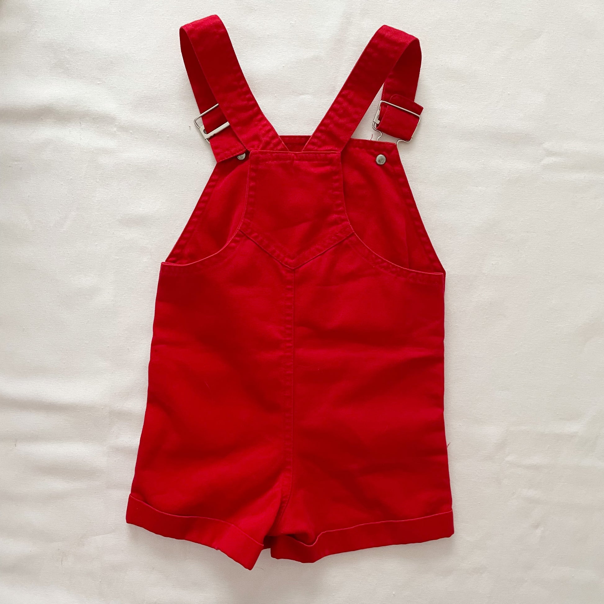 Izod Lacoste Red Shortalls • 18m (?) - Yellow Clover Vintage Kids Clothes