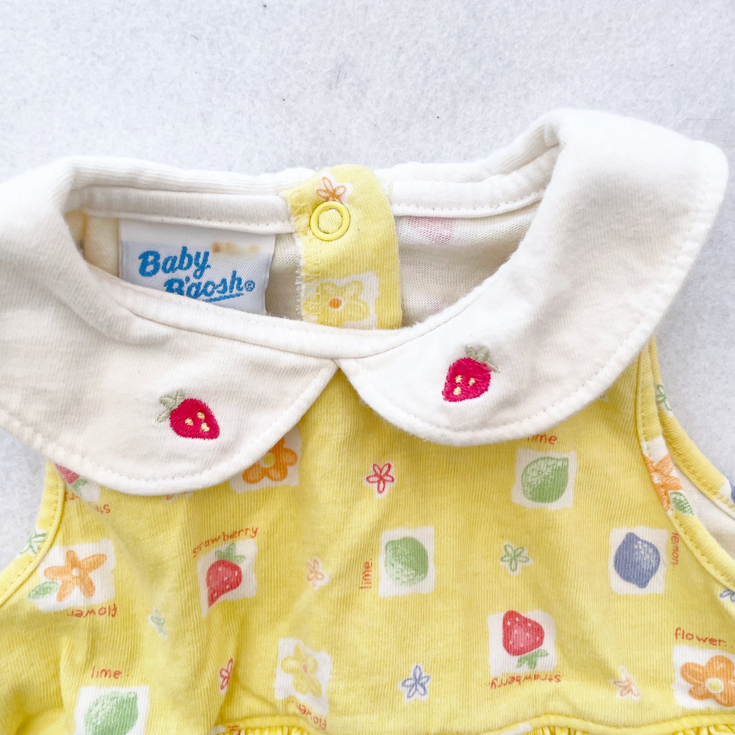 Baby B’gosh Fruit Skirted Romper - Yellow Clover Vintage Kids Clothes