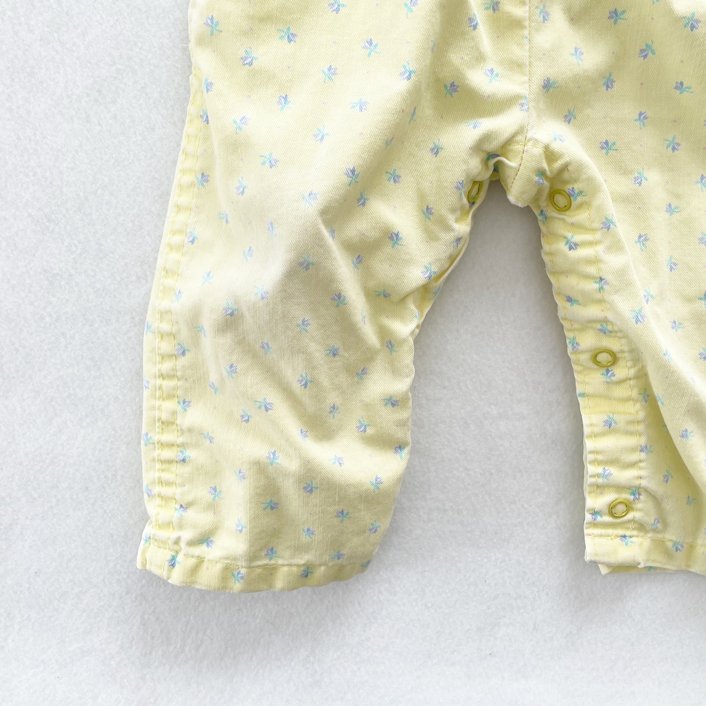 OshKosh Yellow Floral Overalls - Yellow Clover Vintage Kids Clothes