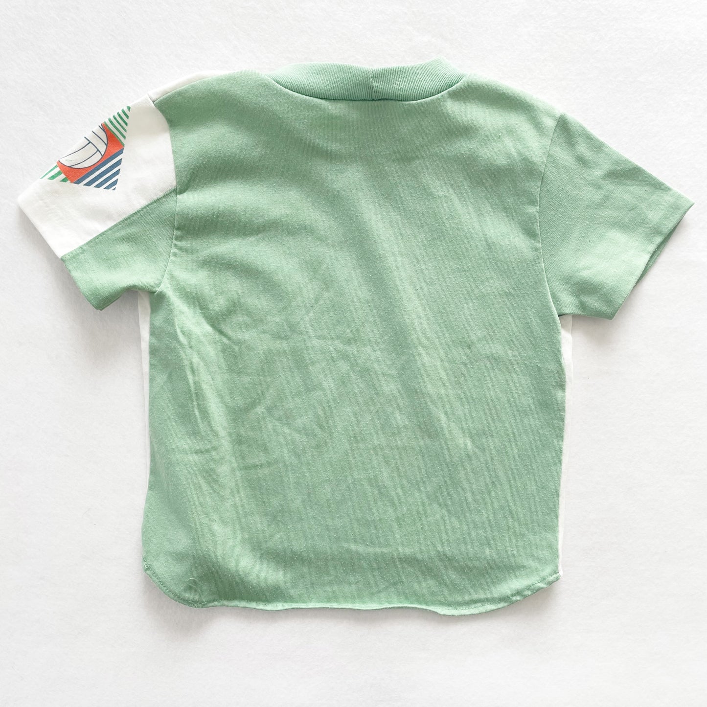 OshKosh Volleyball Graphic Tee - Yellow Clover Vintage Kids Clothes