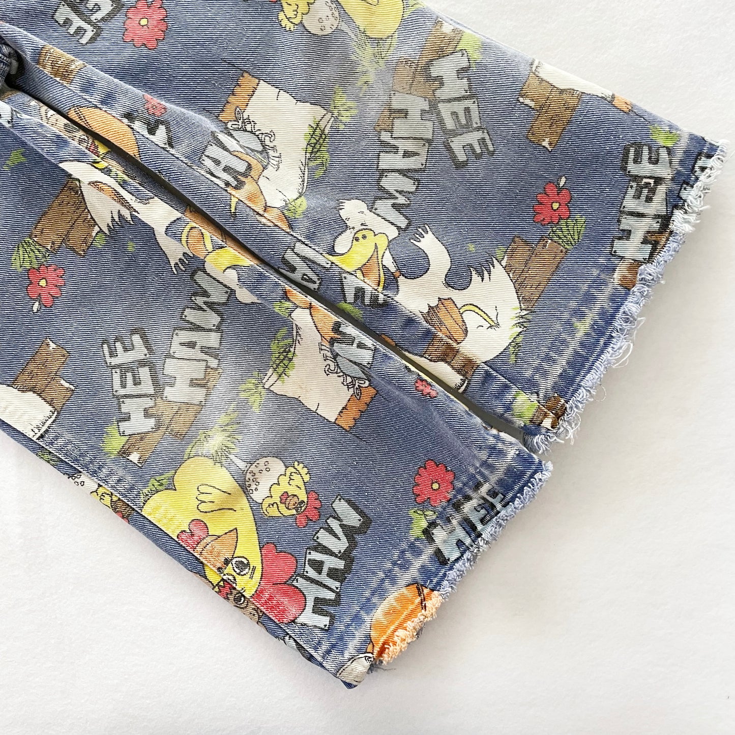 Liberty Hee Haw Overalls - Yellow Clover Vintage Kids Clothes