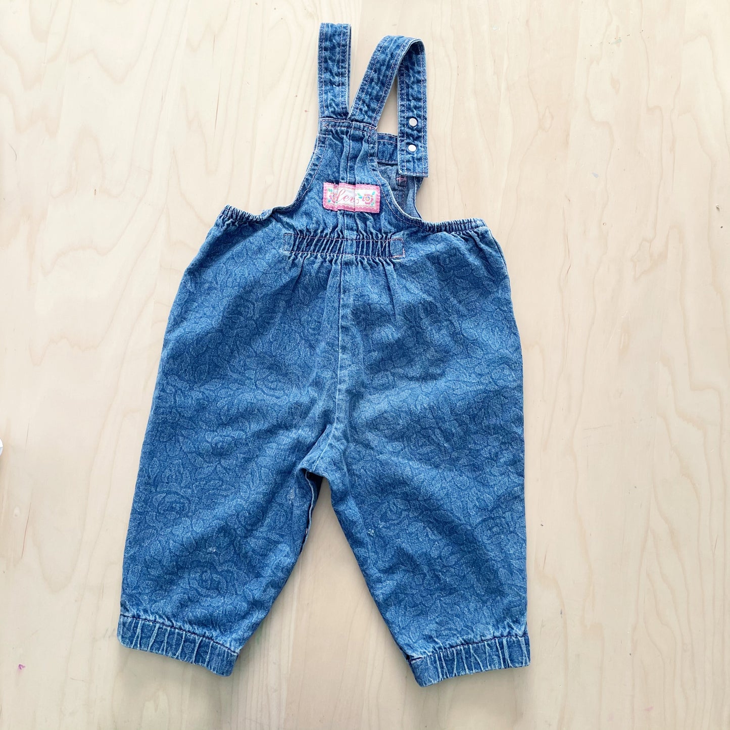 Little Levi’s Floral Denim Overalls