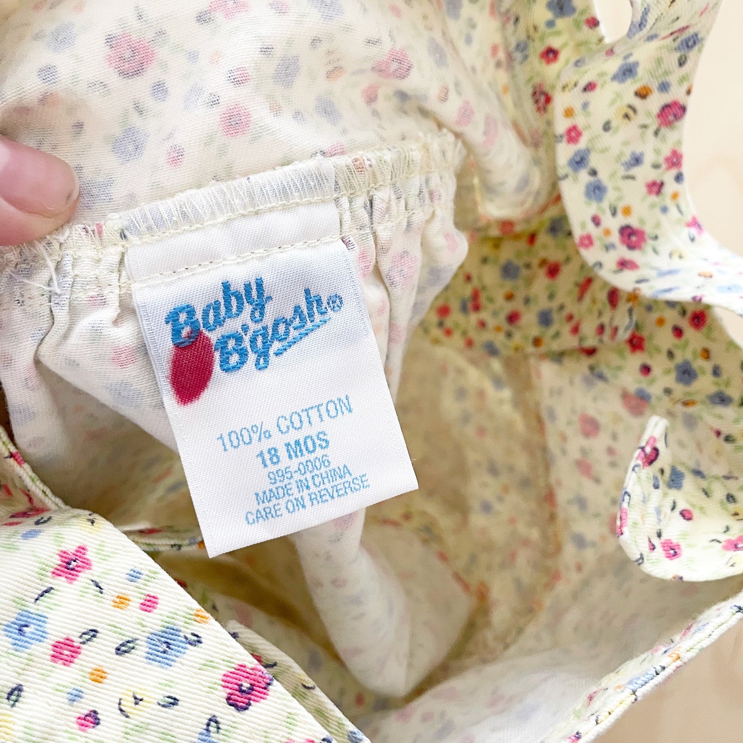 Retro Baby B’gosh Yellow Floral Skirtall