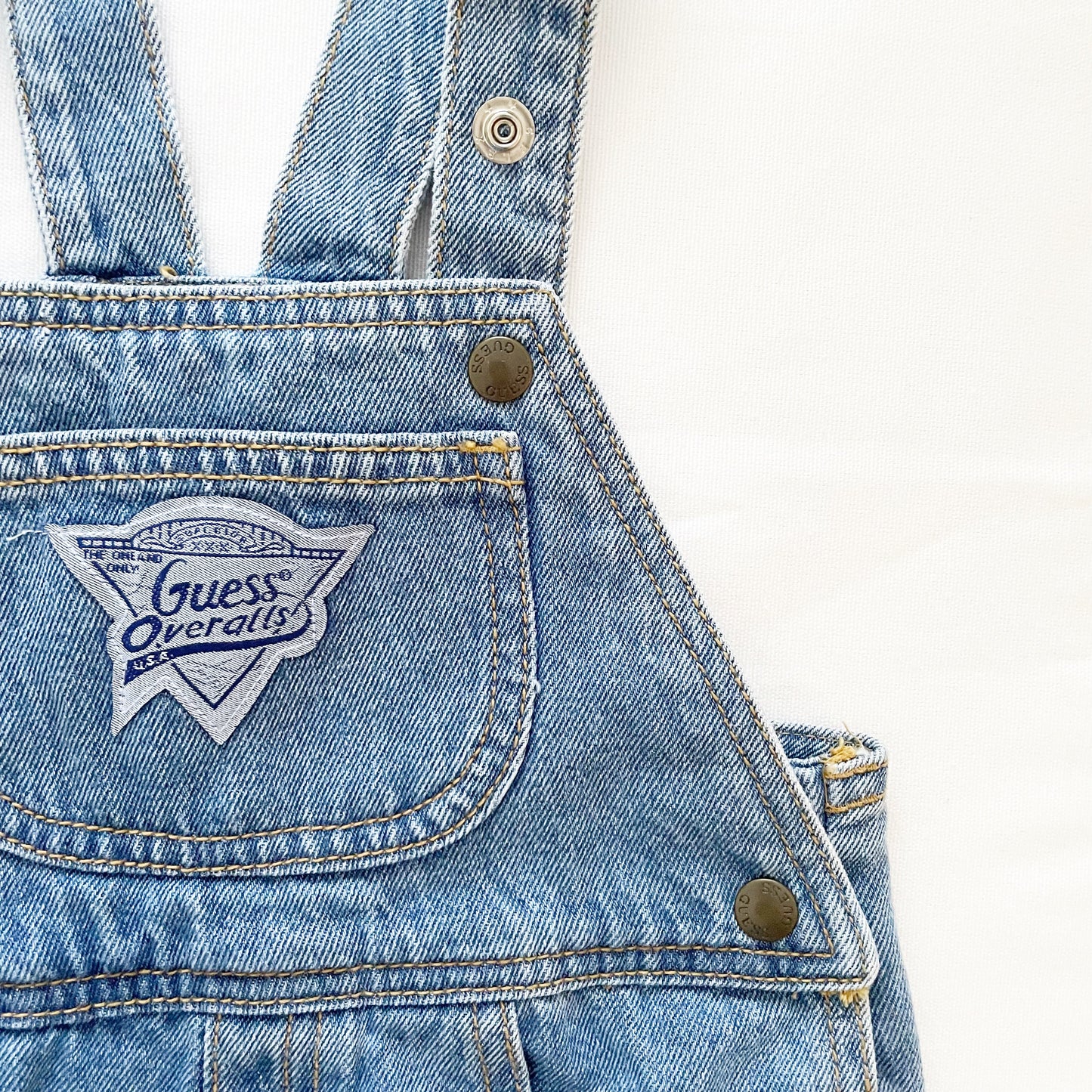 Guess Denim Shortall Overalls