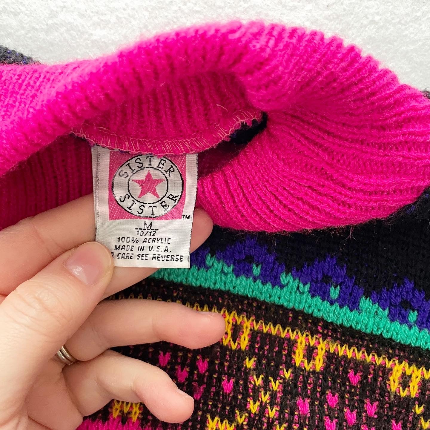 Hearts Fair Isle Mockneck Sweater
