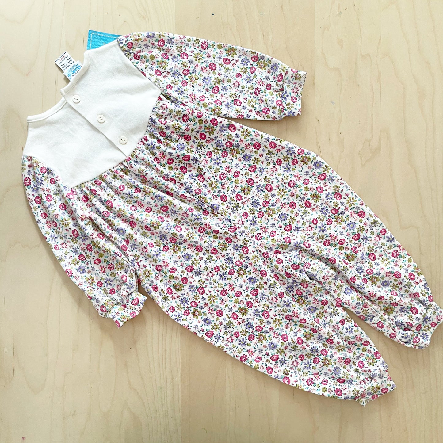 Deadstock Baby B’gosh Floral Jersey Romper