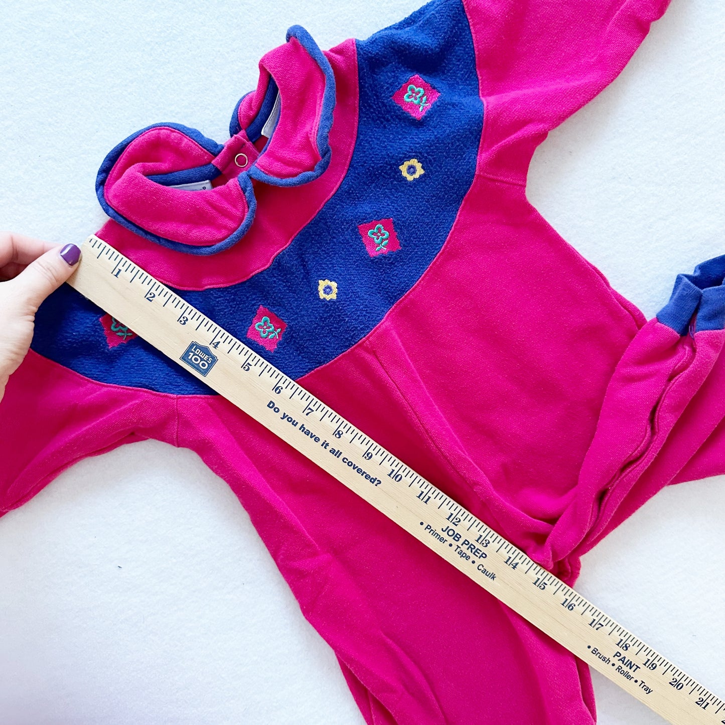 Okie Dokie Colorblock Sweatshirt Romper