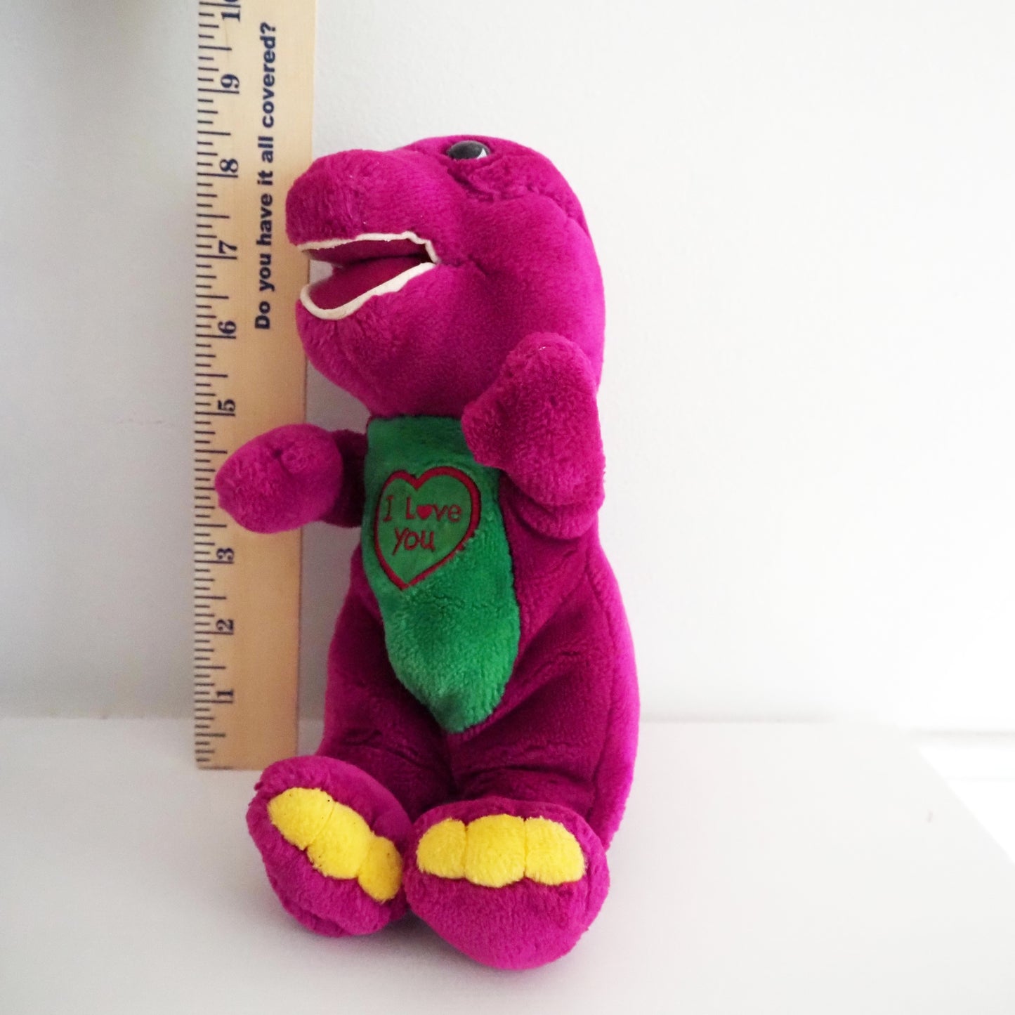Barney Beanie Plush (Small) - Yellow Clover Vintage Kids Clothes
