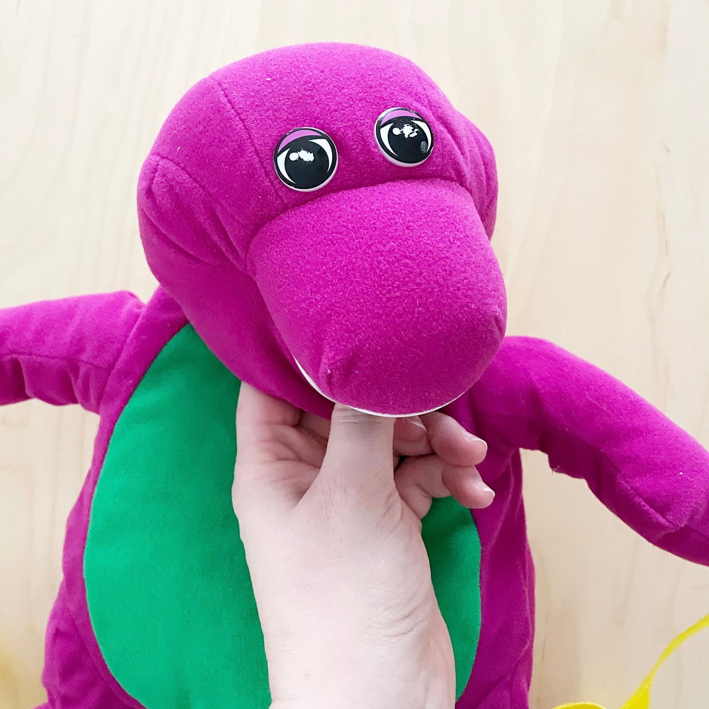 Vintage Barney Plush Backpack