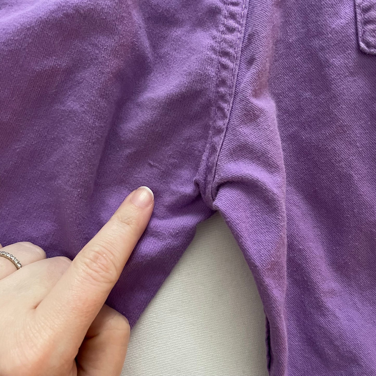 OshKosh Solid Purple Overalls - Yellow Clover Vintage Kids Clothes