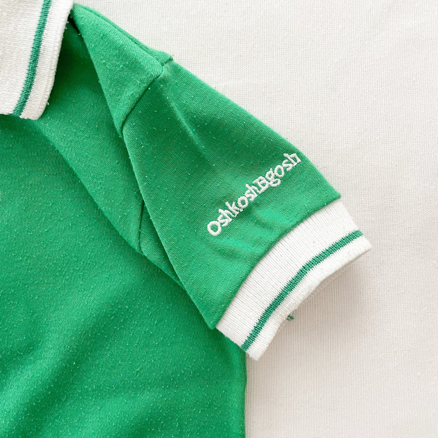 OshKosh Green Polo - Yellow Clover Vintage Kids Clothes
