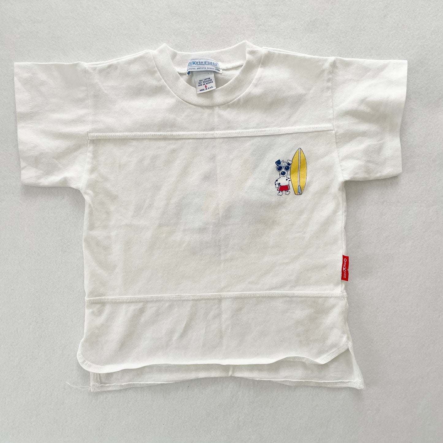 OshKosh Surf Dog Tee - Yellow Clover Vintage Kids Clothes