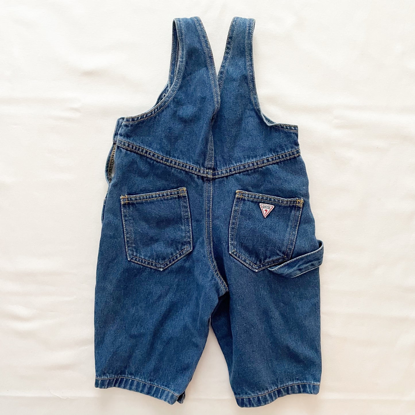 Guess Logo Patch Overalls - Yellow Clover Vintage Kids Clothes