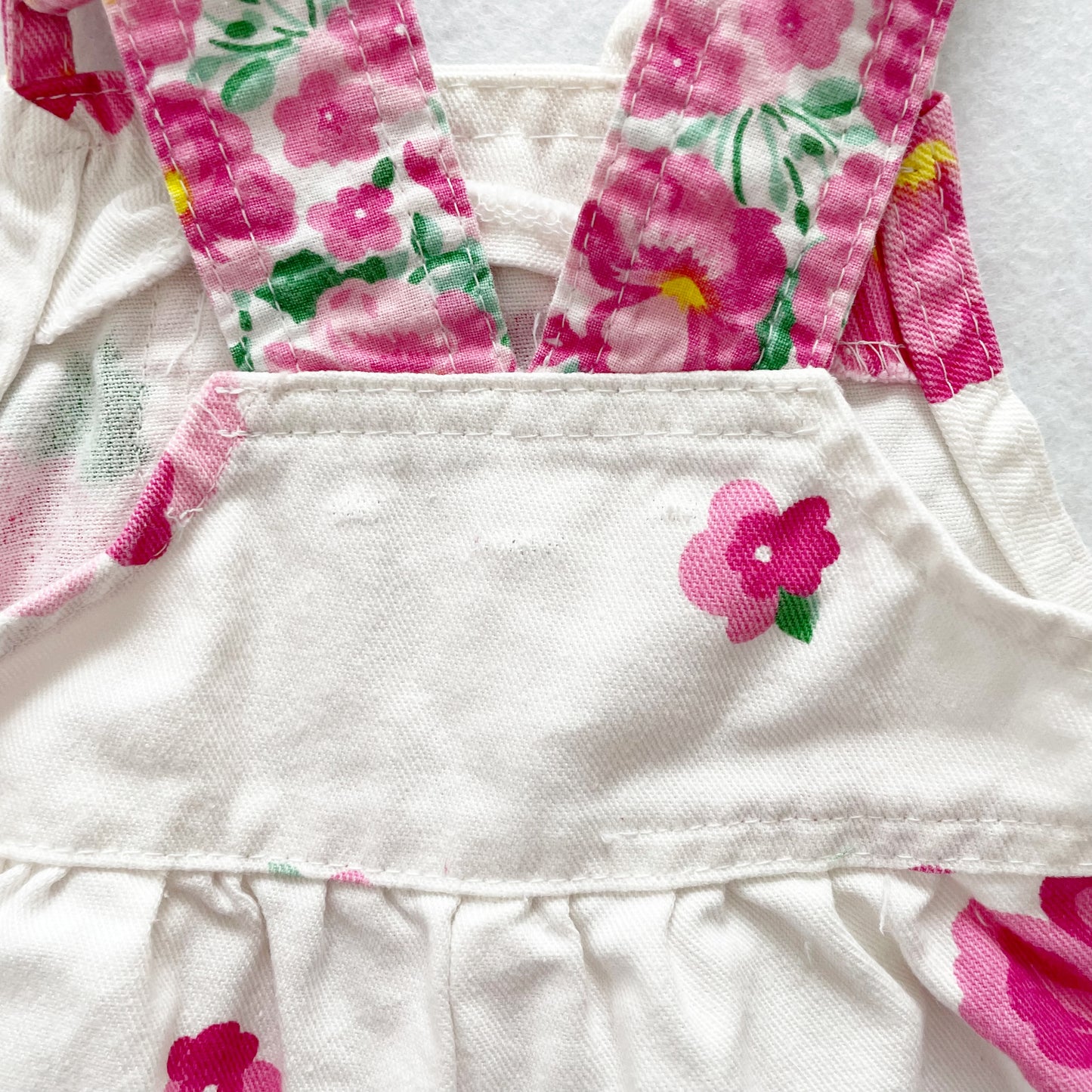 OshKosh Hibiscus Floral Bubble - Yellow Clover Vintage Kids Clothes