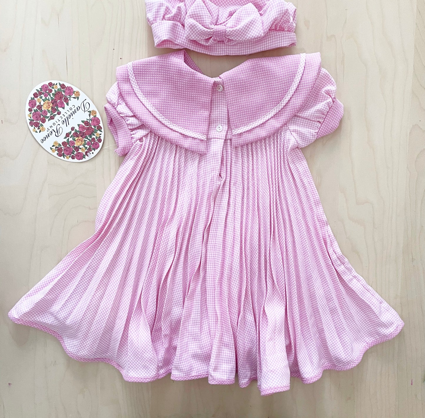 Deadstock Sailor Dress + Hat Set - Yellow Clover Vintage Kids Clothes