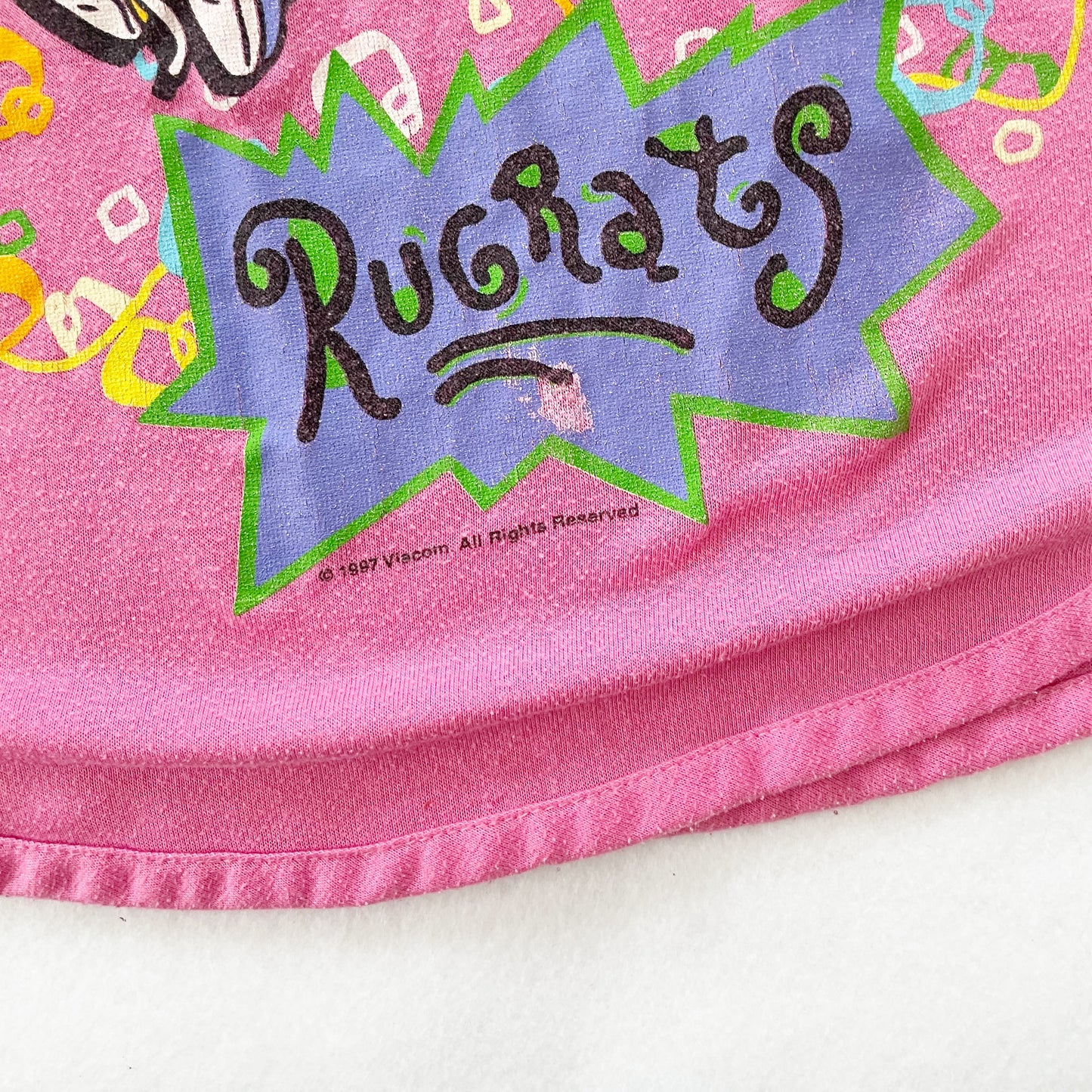 Rugrats Nightgown - Yellow Clover Vintage Kids Clothes