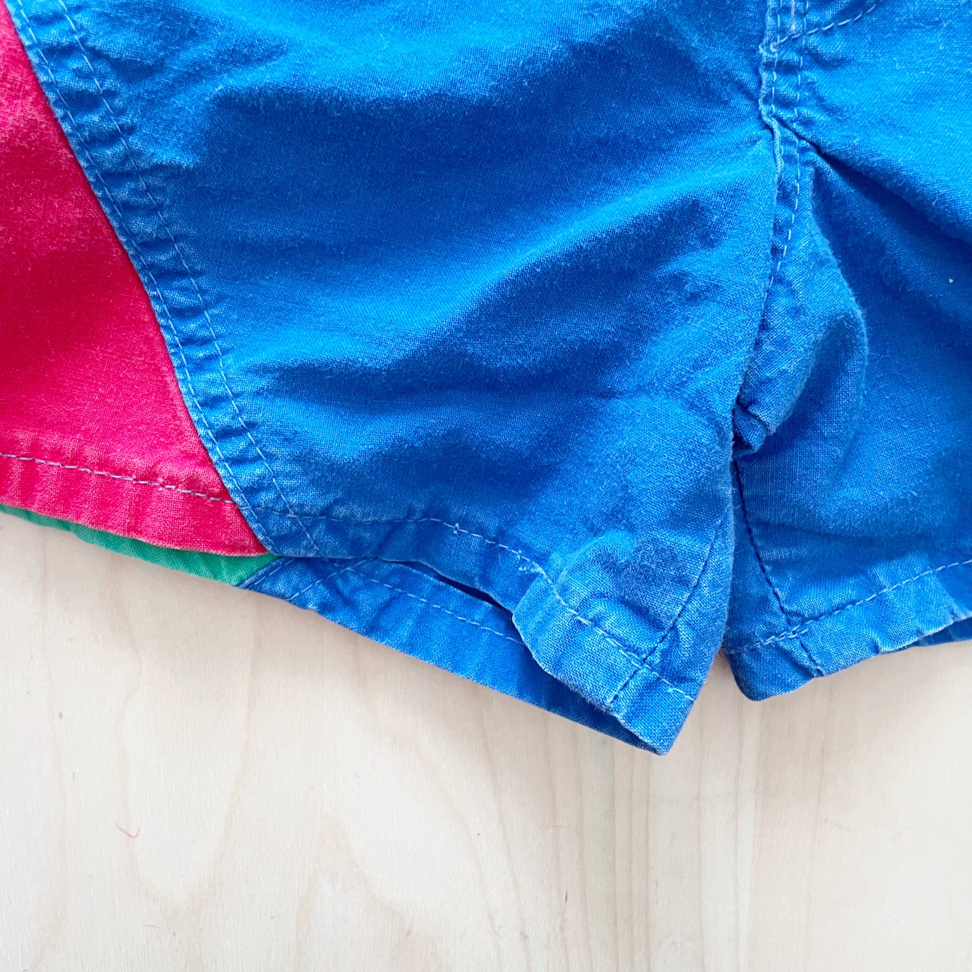 OshKosh Colorblock Shortall Overalls - Yellow Clover Vintage Kids Clothes