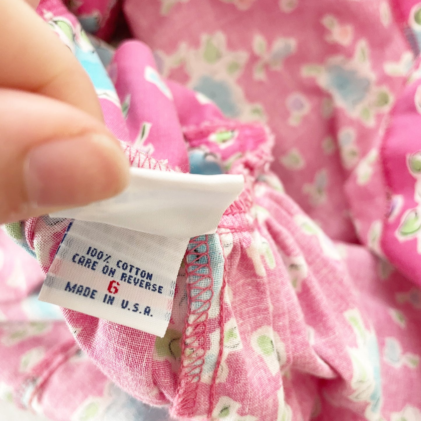 OshKosh Floral Ruffle Dress - Yellow Clover Vintage Kids Clothes