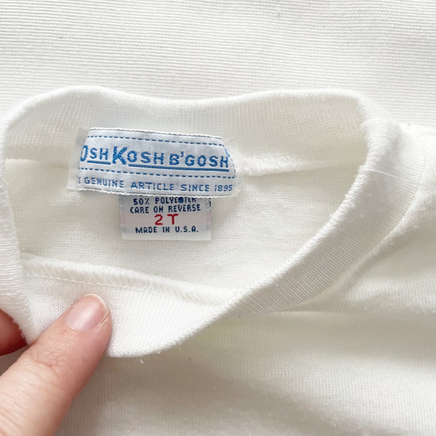 OshKosh Logo Tee - Yellow Clover Vintage Kids Clothes