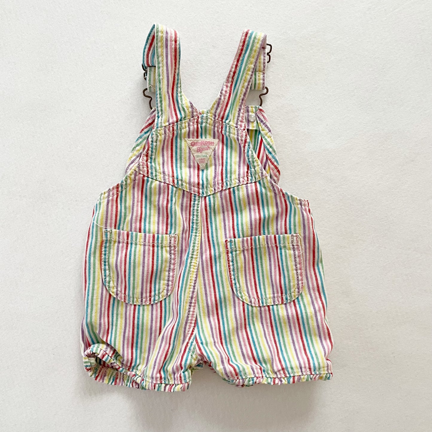 OshKosh Rainbow Striped Shortalls