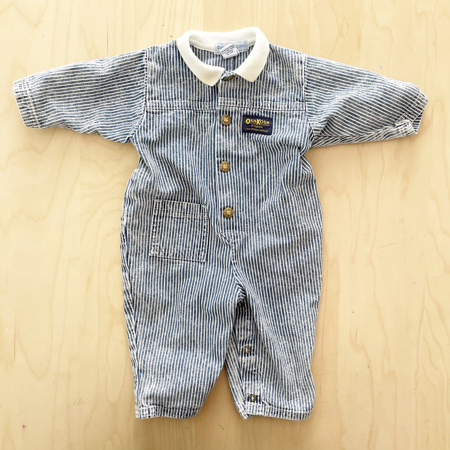 OshKosh Acid Wash Stripe Jumpsuit