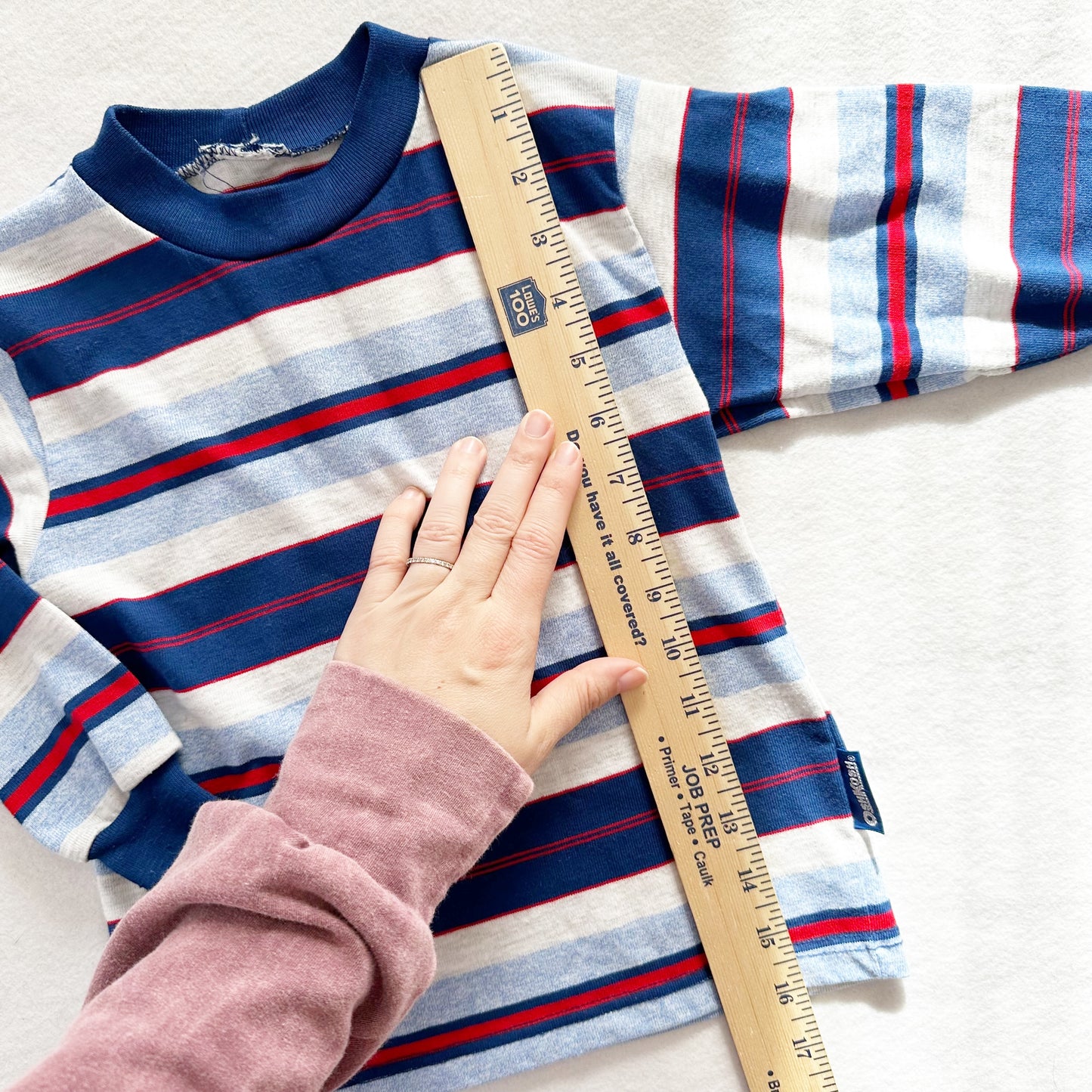 OshKosh Striped Long Sleeve Tee - Yellow Clover Vintage Kids Clothes