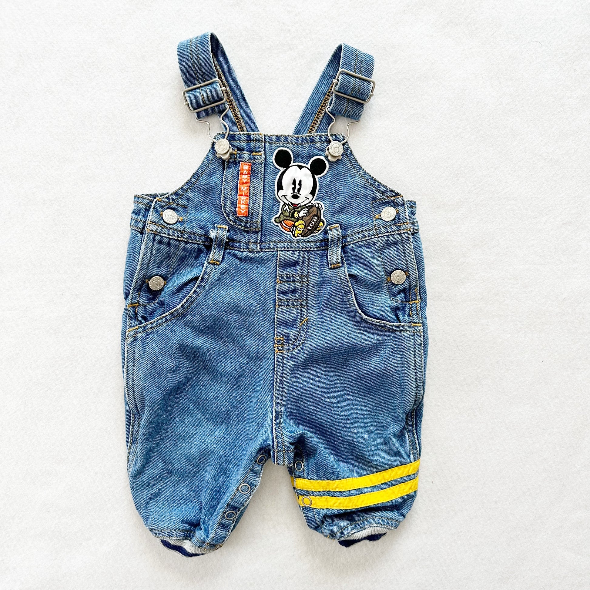 Vintage Baby Mickey Football Overalls
