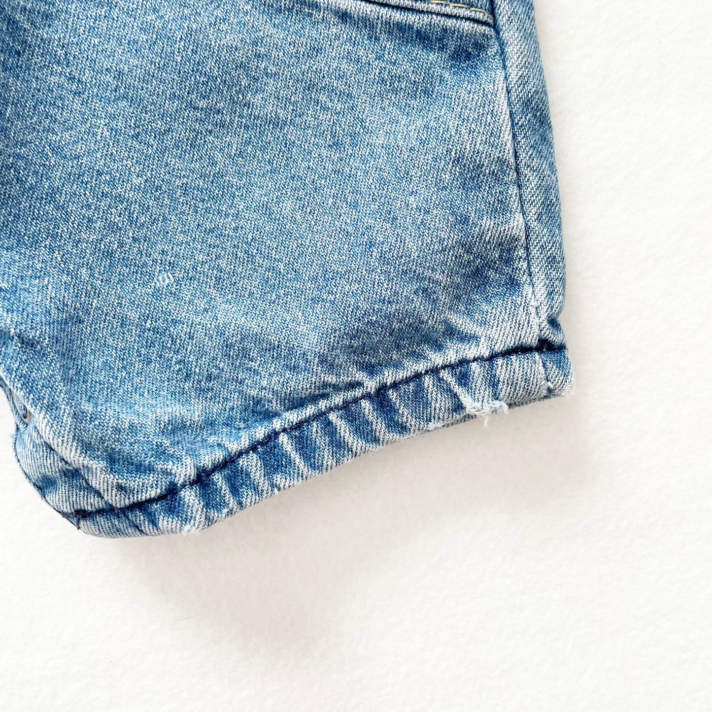 OshKosh Denim Bubble Overalls - Yellow Clover Vintage Kids Clothes