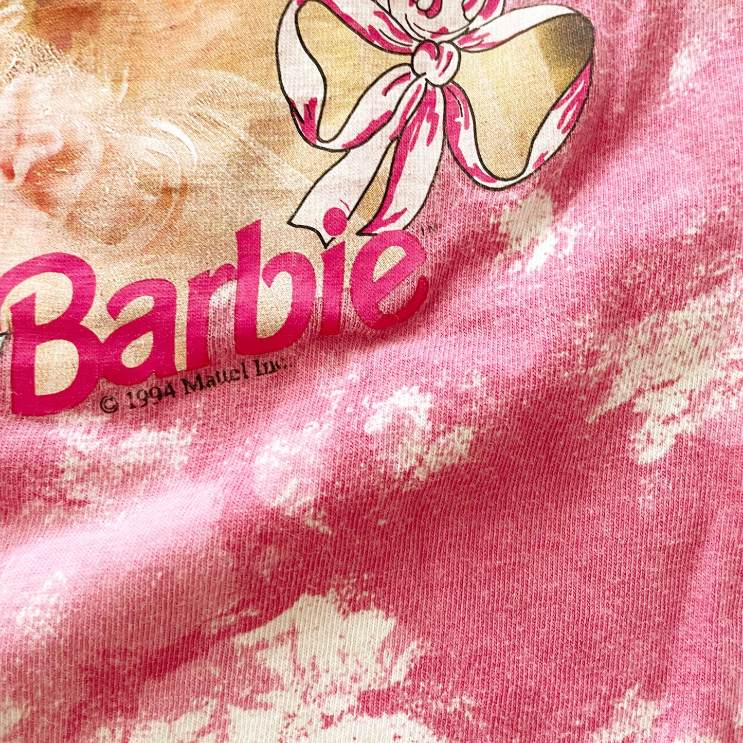 1994 Barbie Bride Graphic Tee - Yellow Clover Vintage Kids Clothes