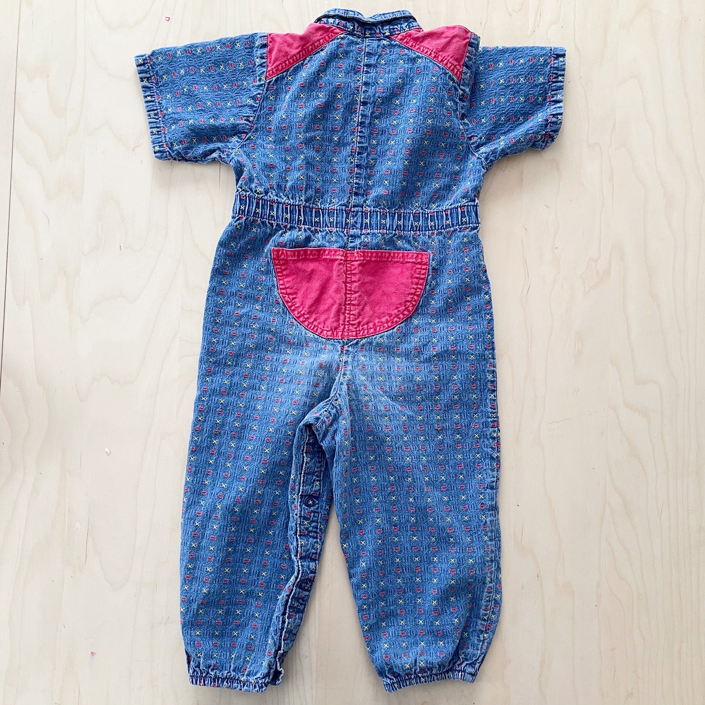 OshKosh XO Jumpsuit - Yellow Clover Vintage Kids Clothes