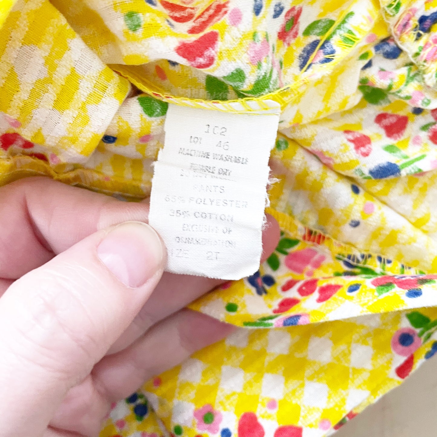 Vintage Butterfly Floral Vest Set - Yellow Clover Vintage Kids Clothes