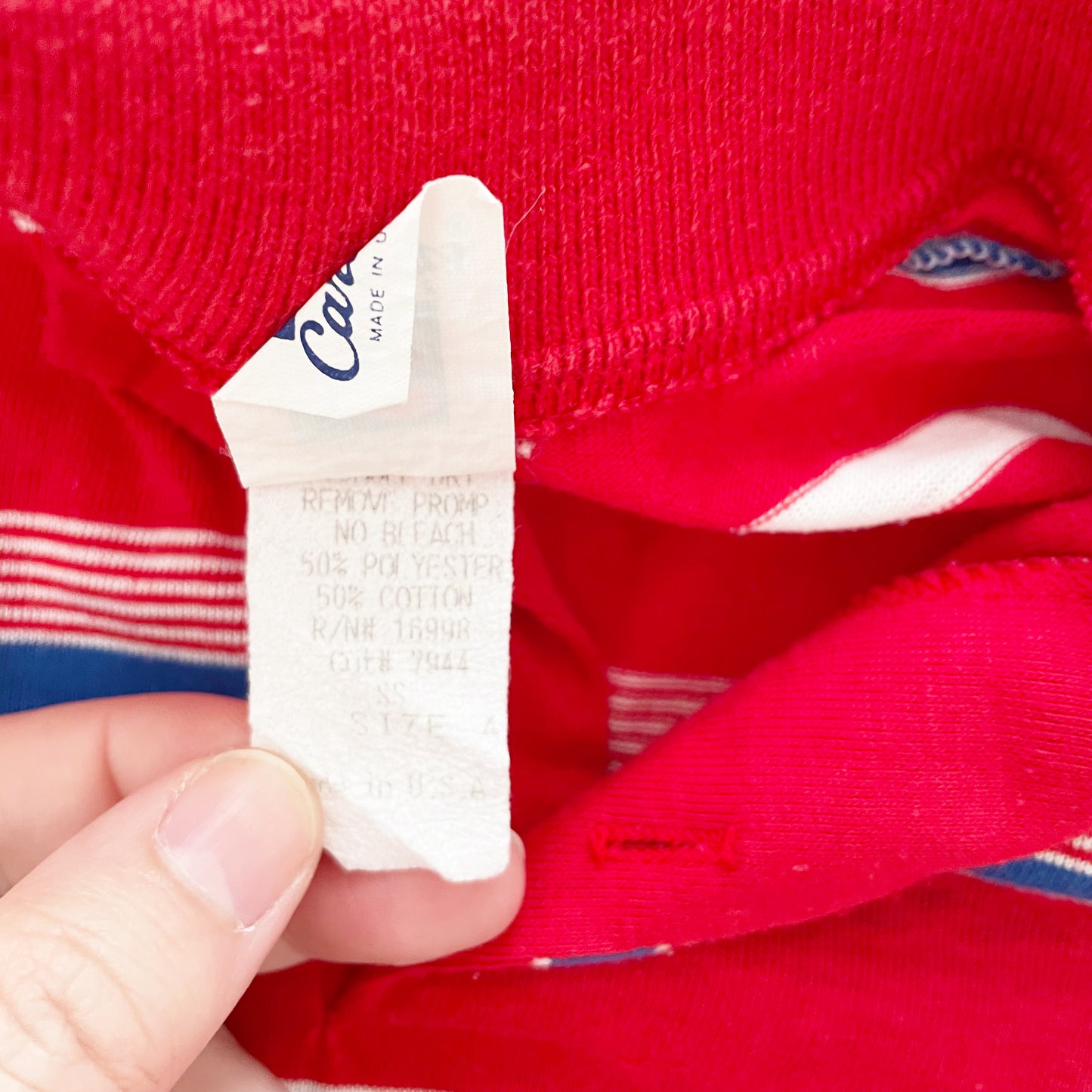 Vintage Carter’s Striped Polo - Yellow Clover Vintage Kids Clothes