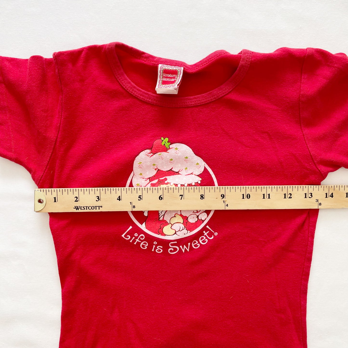 Strawberry Shortcake Graphic Tee - Yellow Clover Vintage Kids Clothes