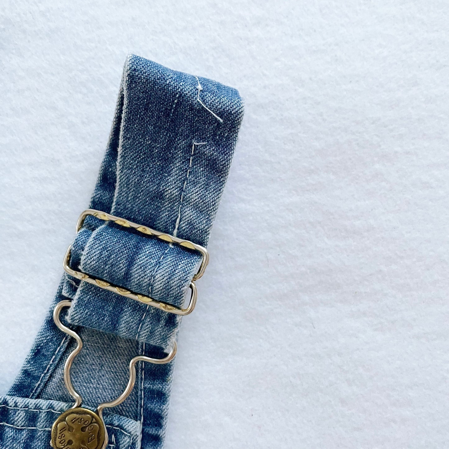 OshKosh Classic Denim Overalls - Yellow Clover Vintage Kids Clothes