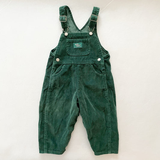 Vintage Oshkosh Baby B’gosh Forest Green Cord Overalls
