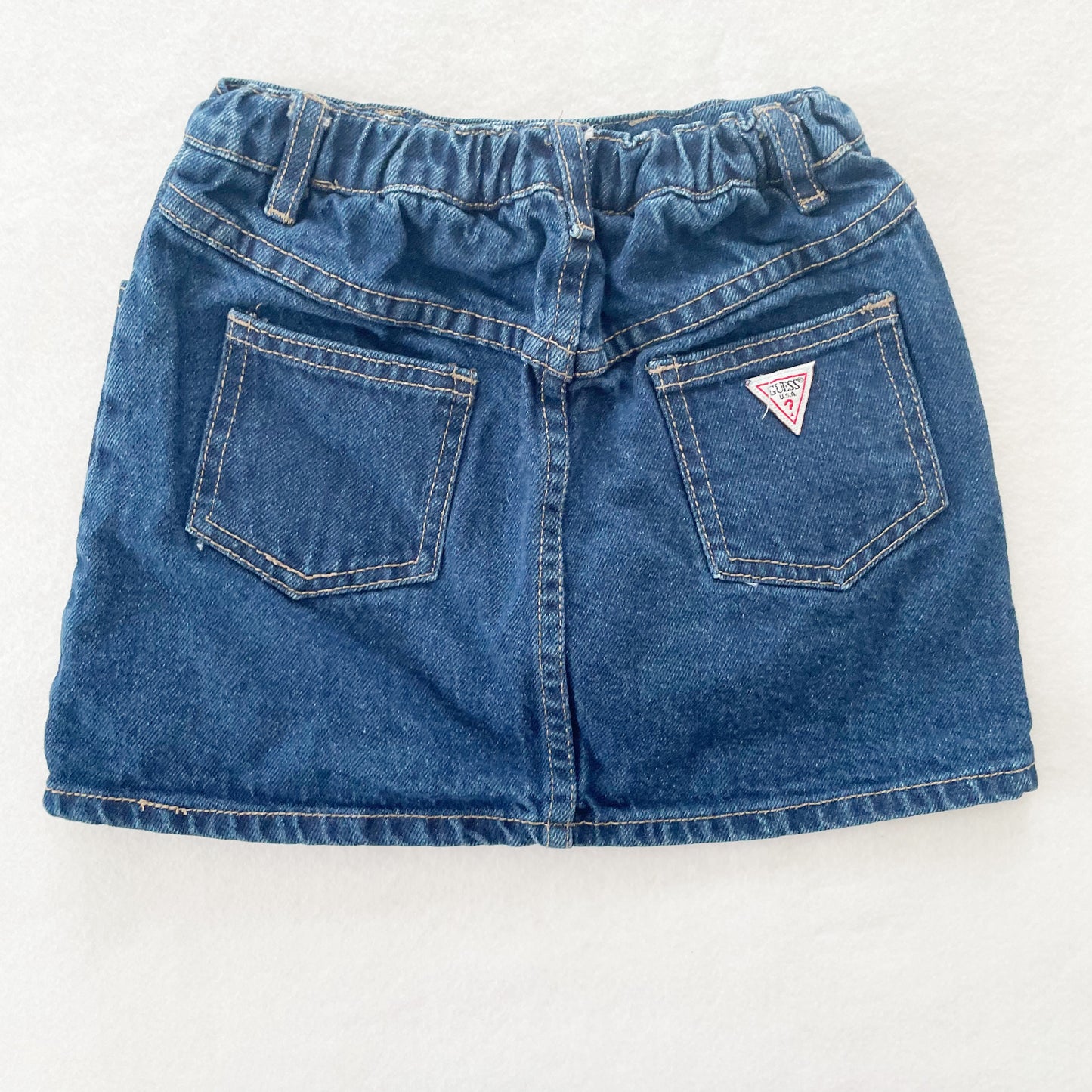 Guess Dark Wash Denim Skirt • 5y - Yellow Clover Vintage Kids Clothes