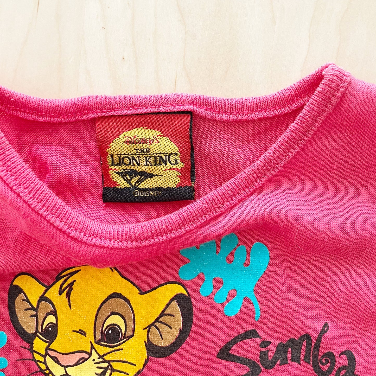 Lion King Simba Peplum Tee - Yellow Clover Vintage Kids Clothes