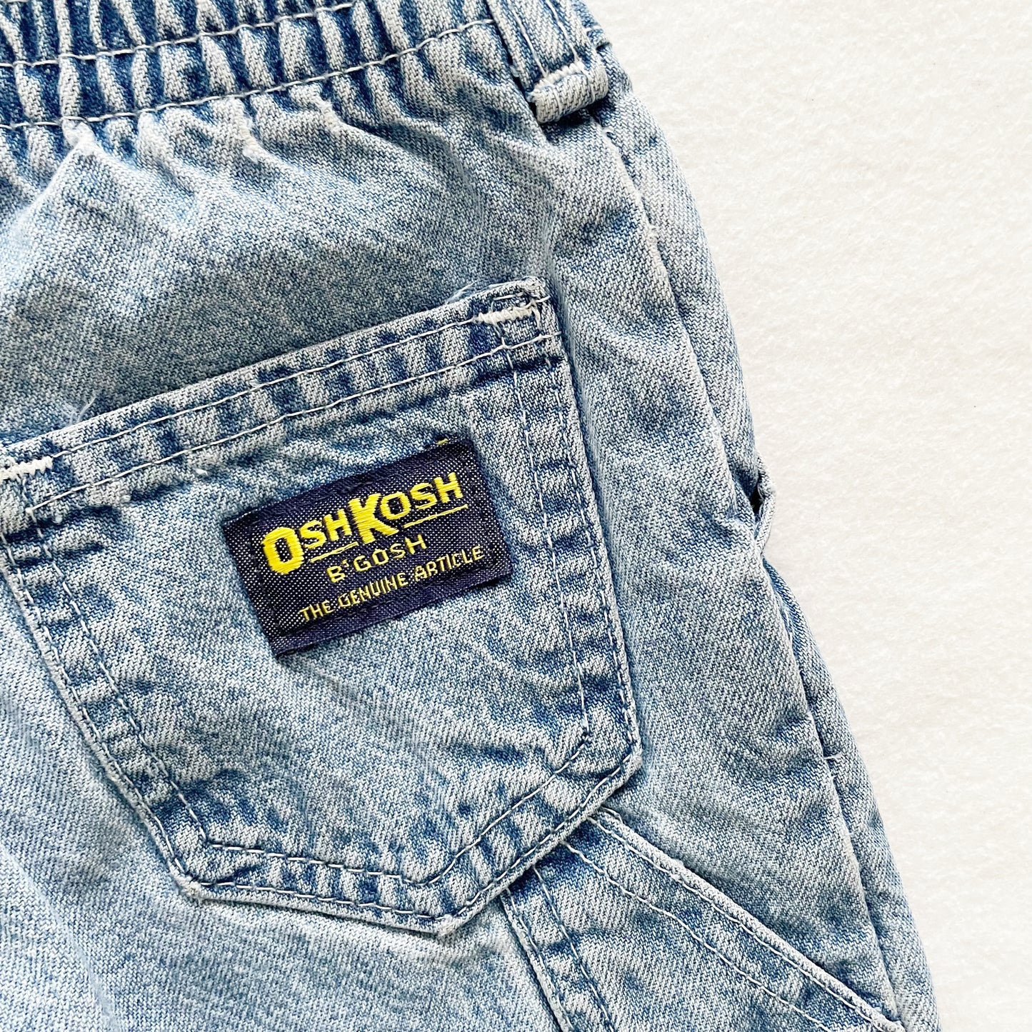 OshKosh Medium Light Wash Jeans - Yellow Clover Vintage Kids Clothes