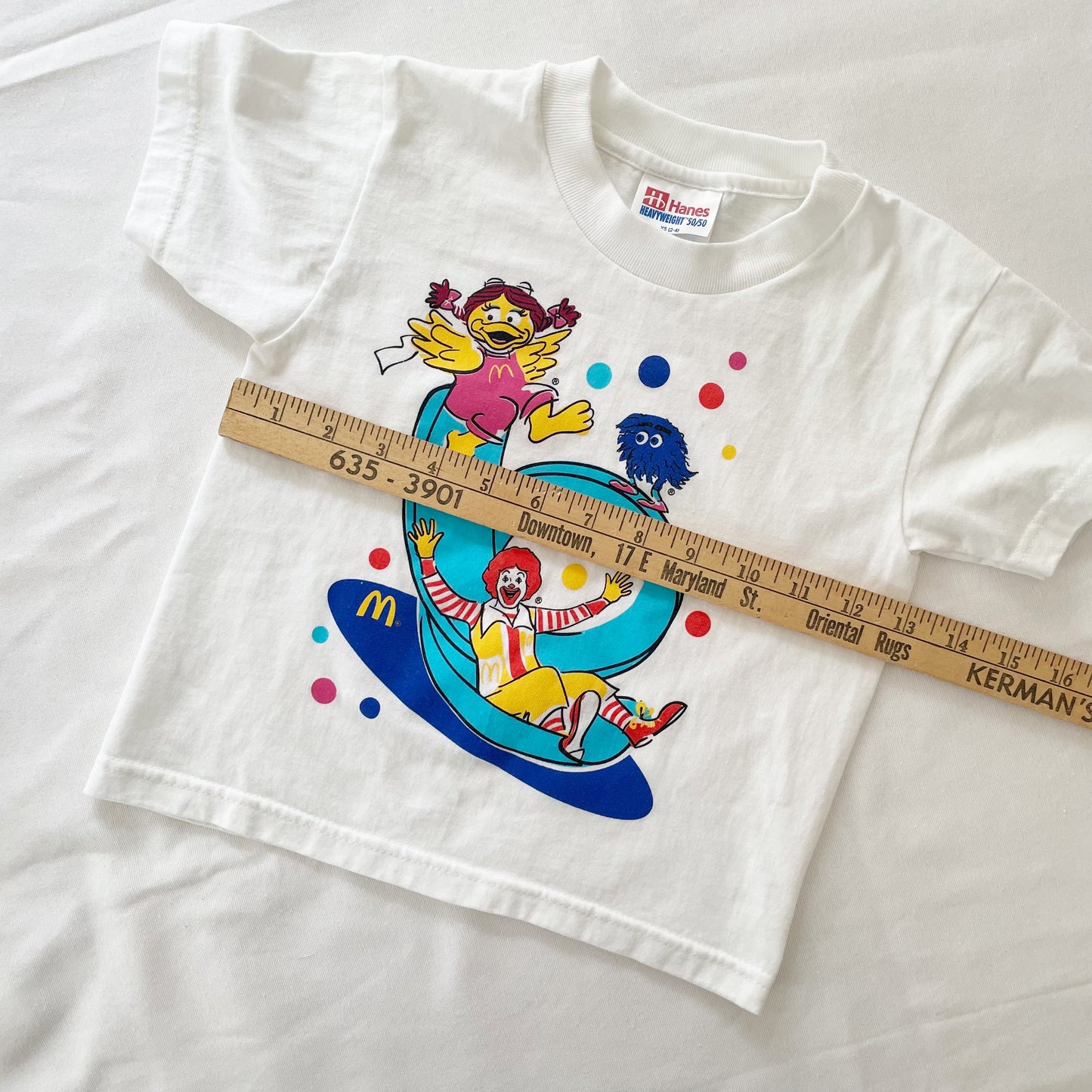 McDonald’s Characters Graphic Tee • 2/4y - Yellow Clover Vintage Kids Clothes