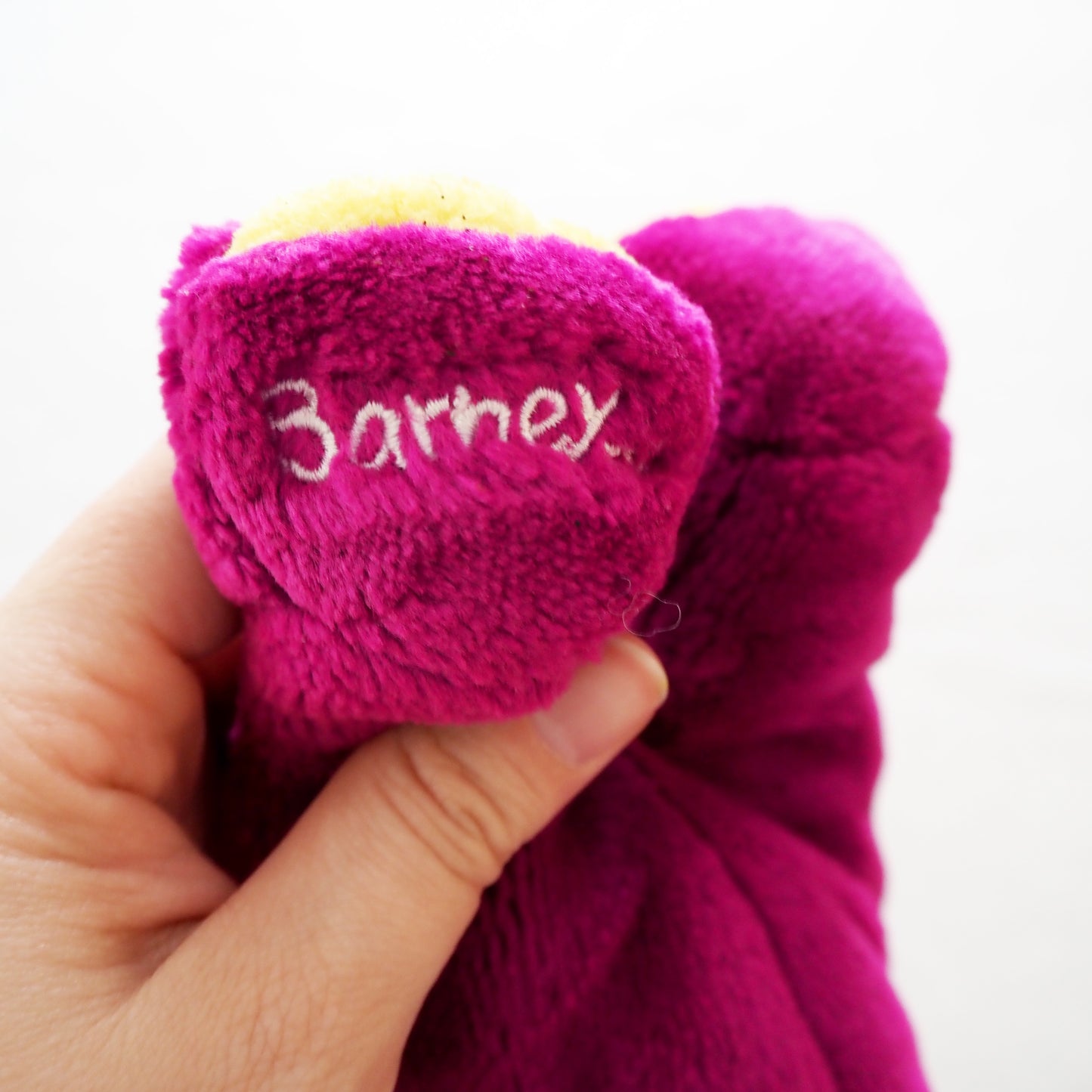Barney Beanie Plush (Small) - Yellow Clover Vintage Kids Clothes