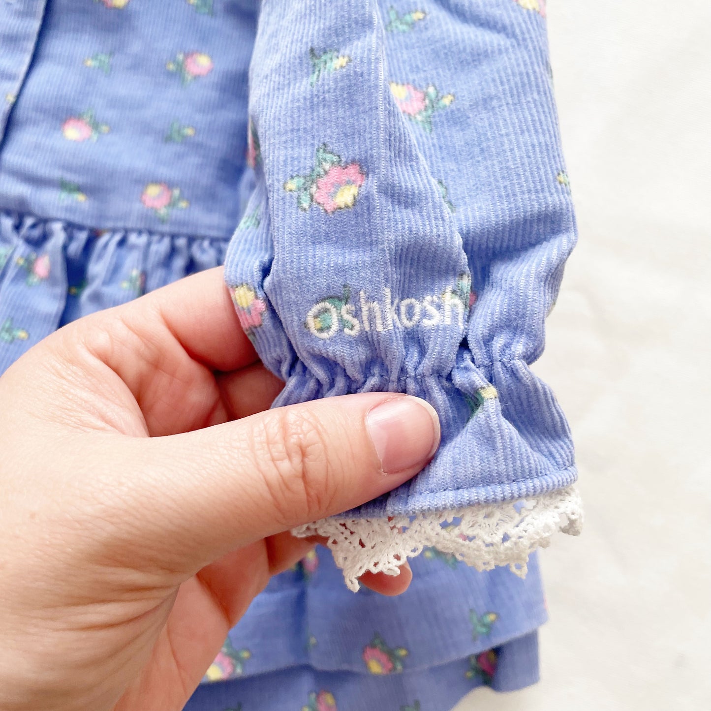 OshKosh Floral Cord Lace Collar Dress