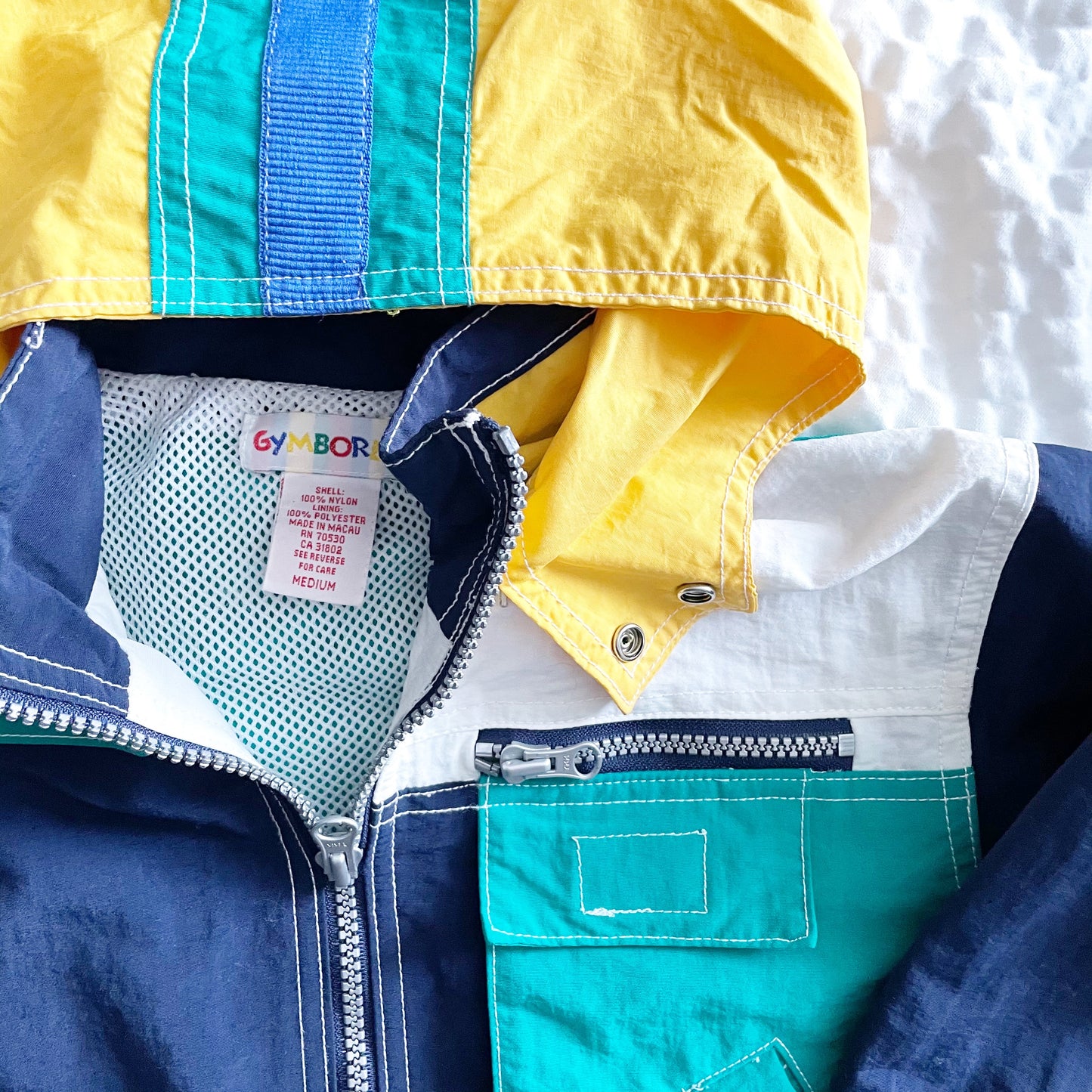 Gymboree Colorblock Jacket - Yellow Clover Vintage Kids Clothes