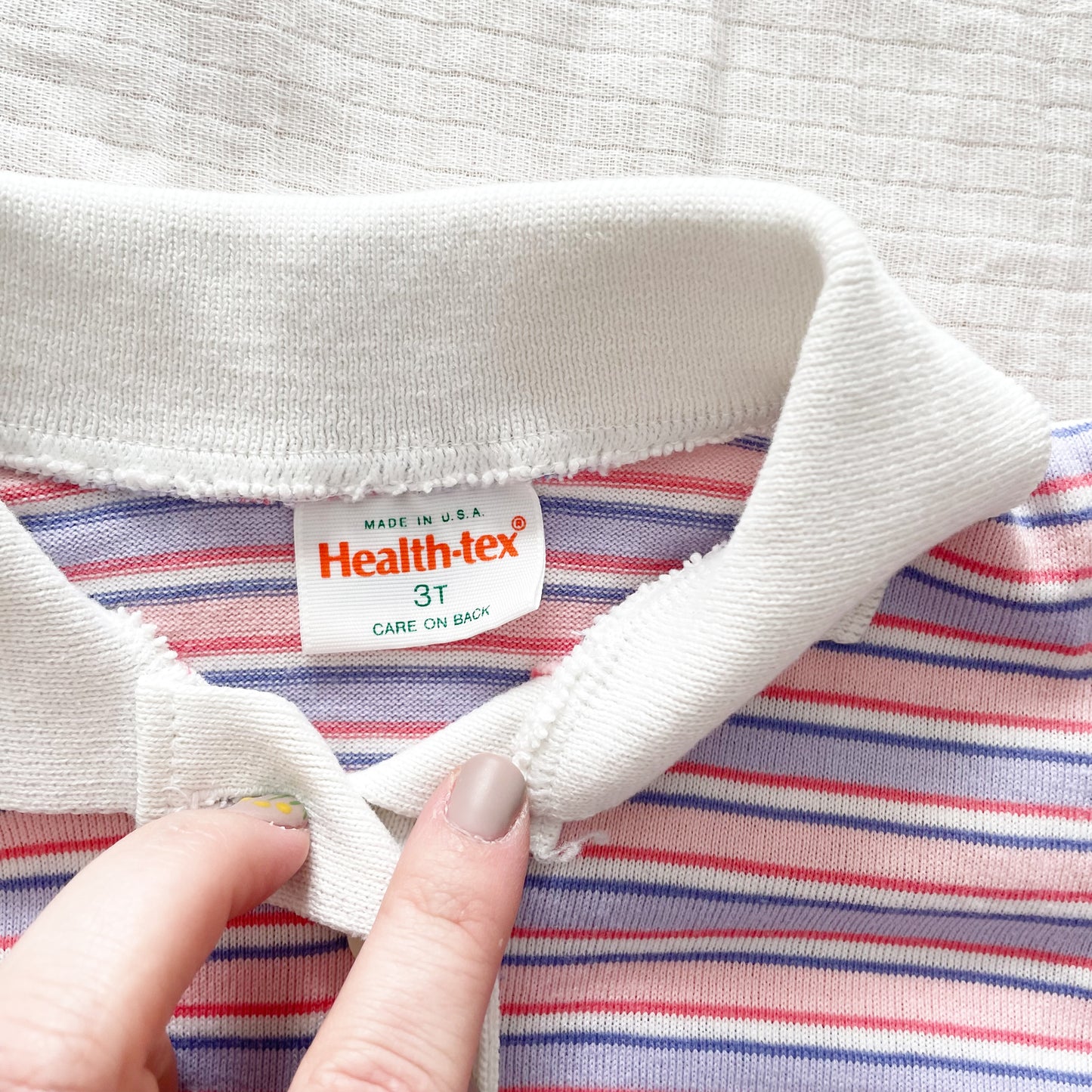 Healthtex Striped Collared Top